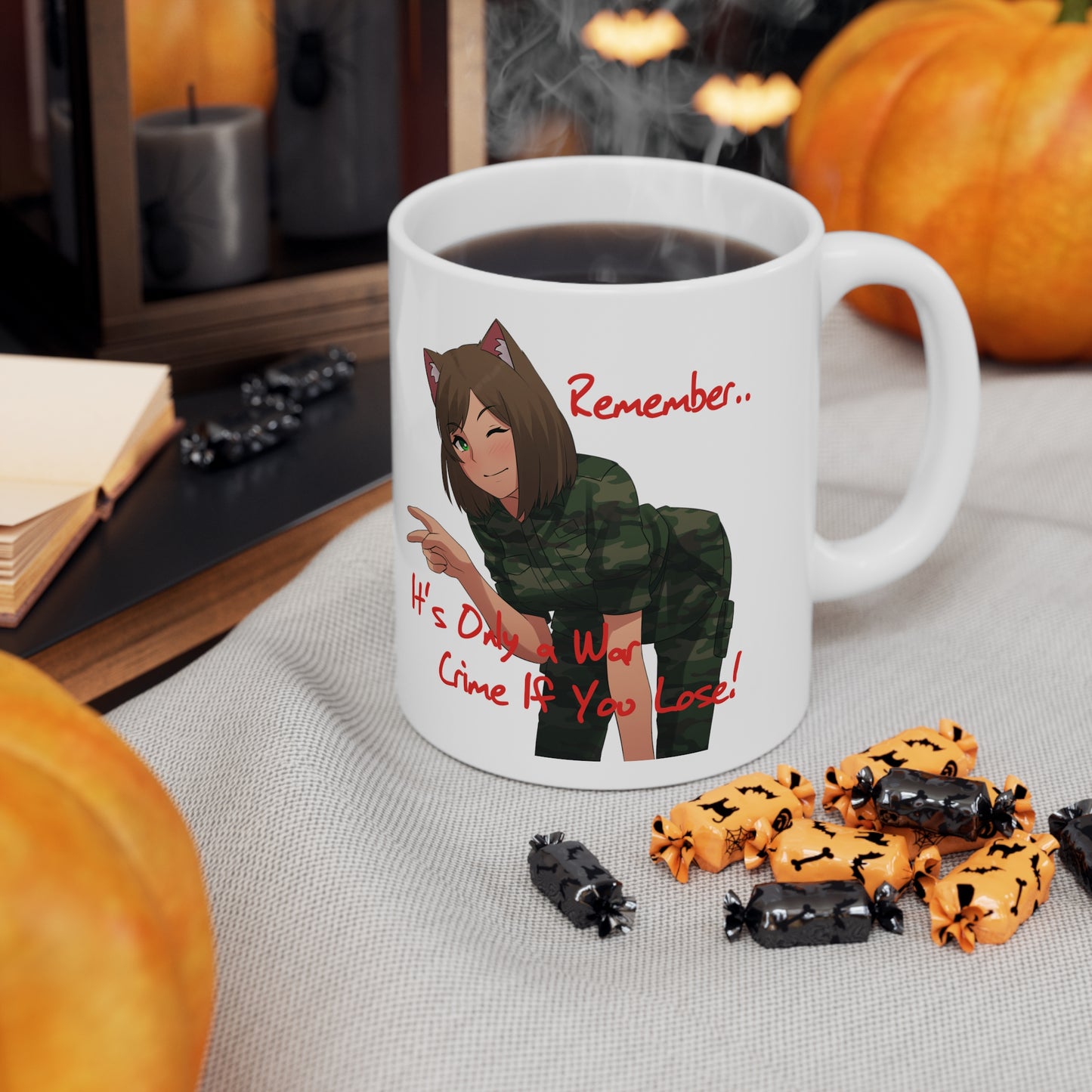 Catgirl Warcriminal Ceramic Mug 11oz