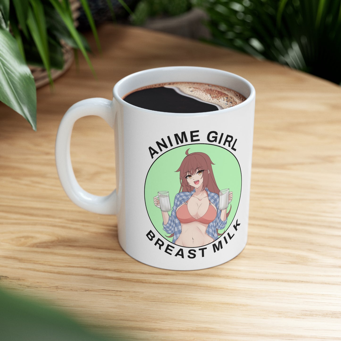 Anime Girl Milk Ceramic Mug 11oz