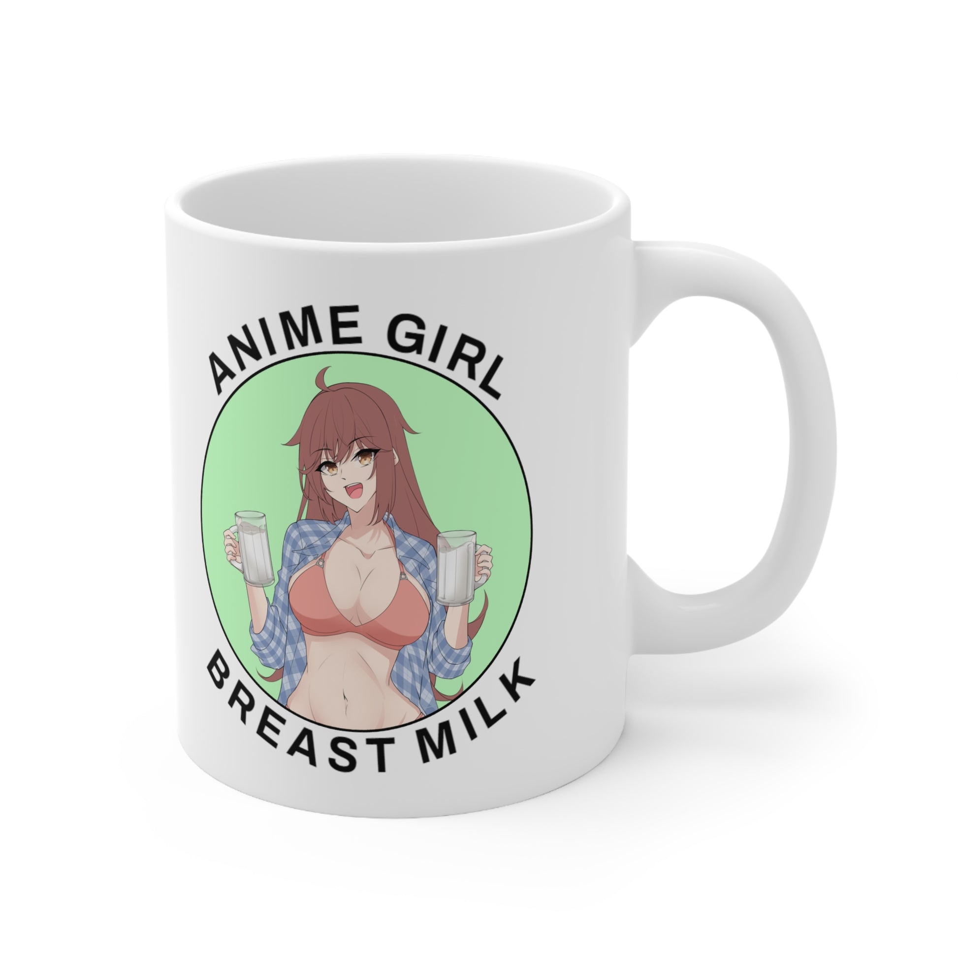 Anime Girl Milk Ceramic Mug 11oz – Anime Girl Propaganda