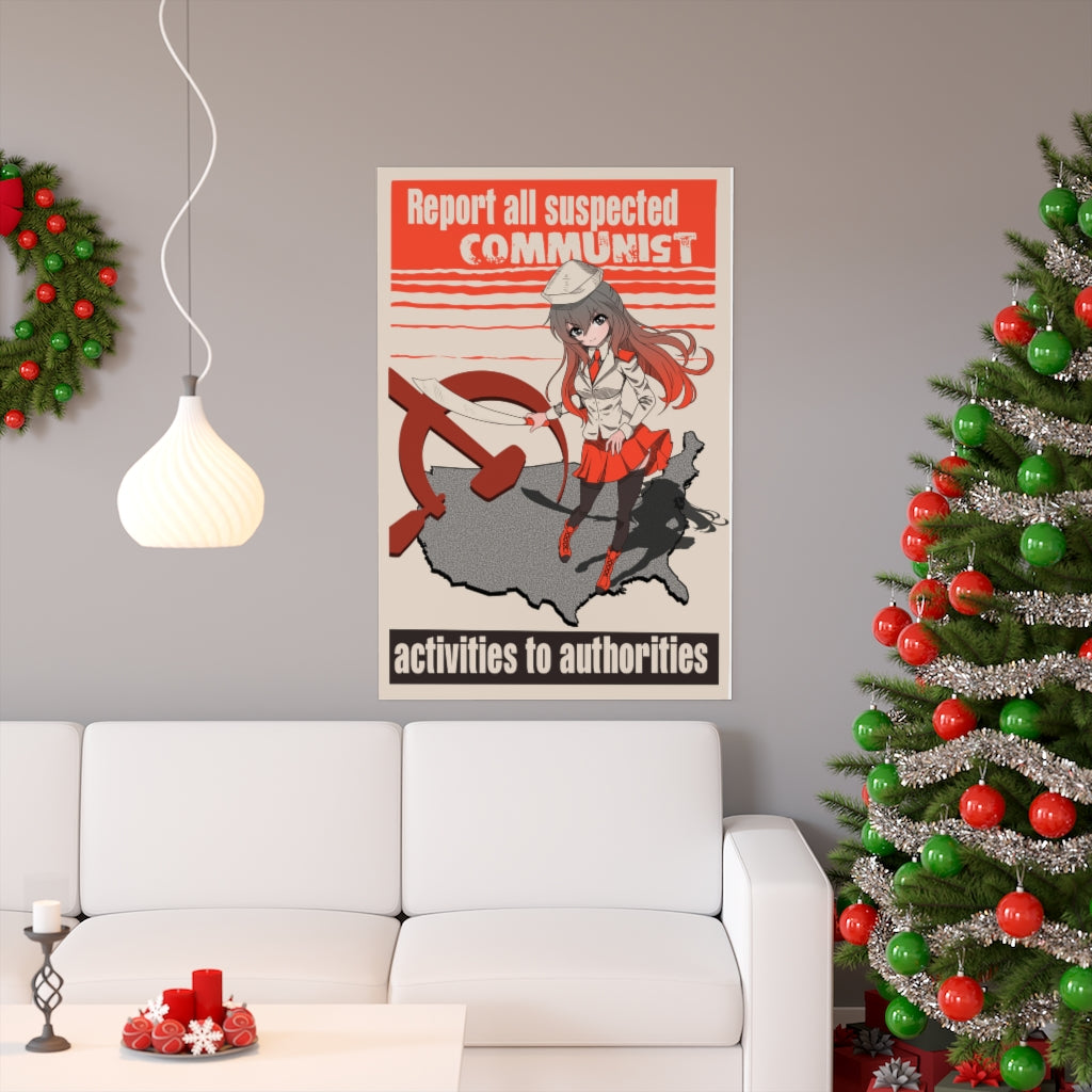 Report All Communists Poster