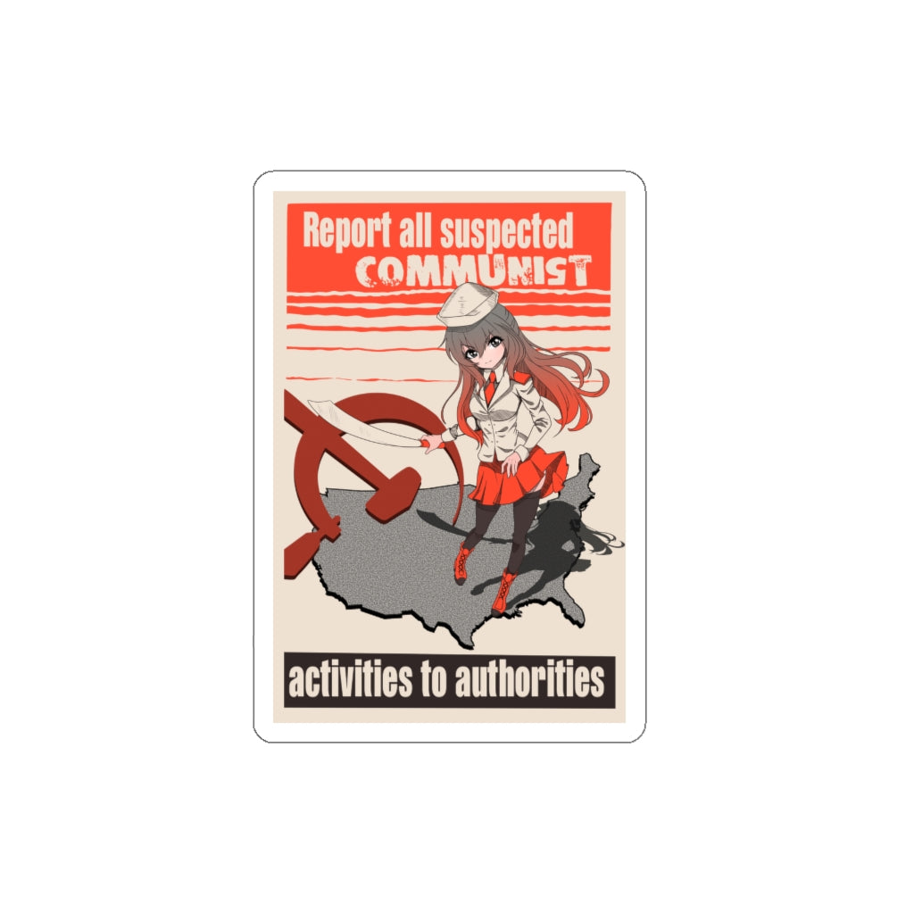 Report Commies Sticker