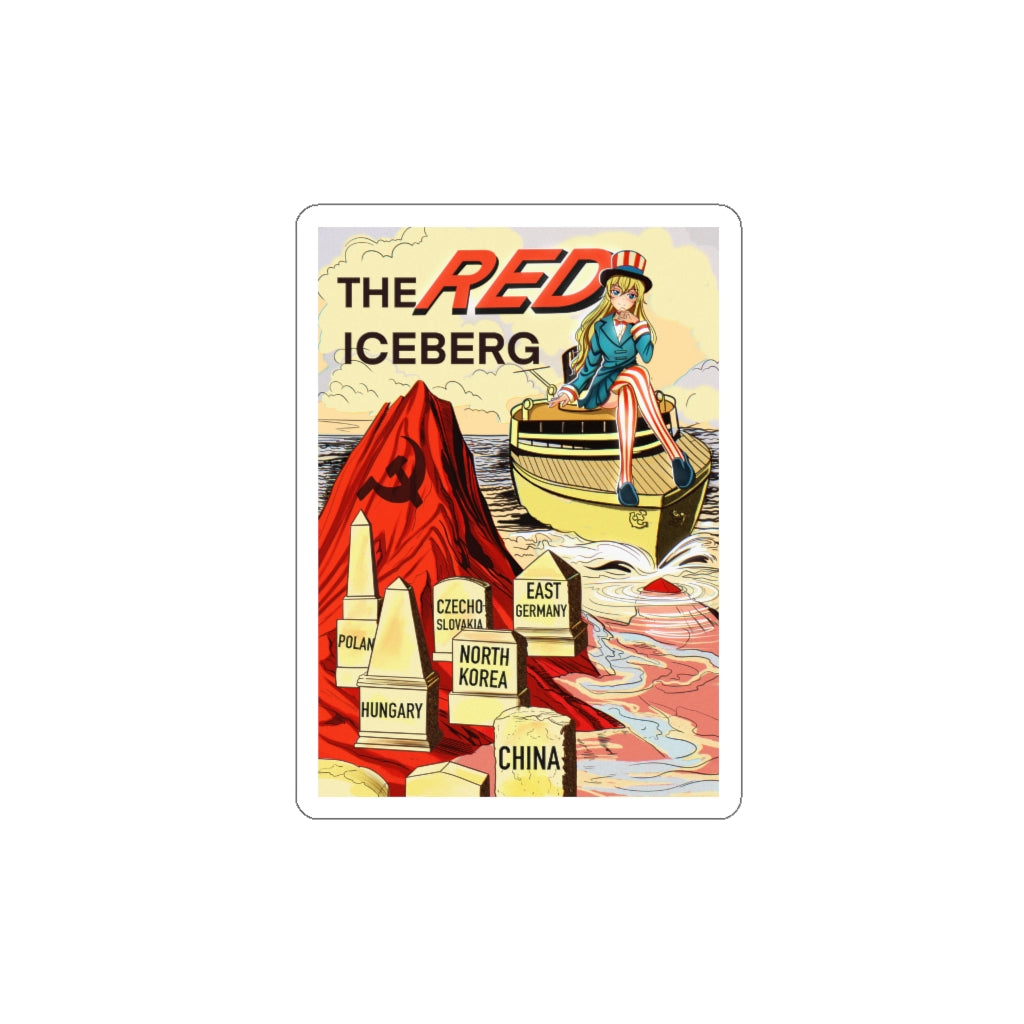 Red Iceberg Sticker