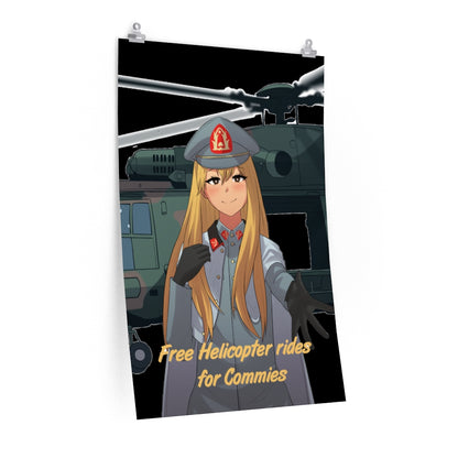 Free Helicopter rides poster